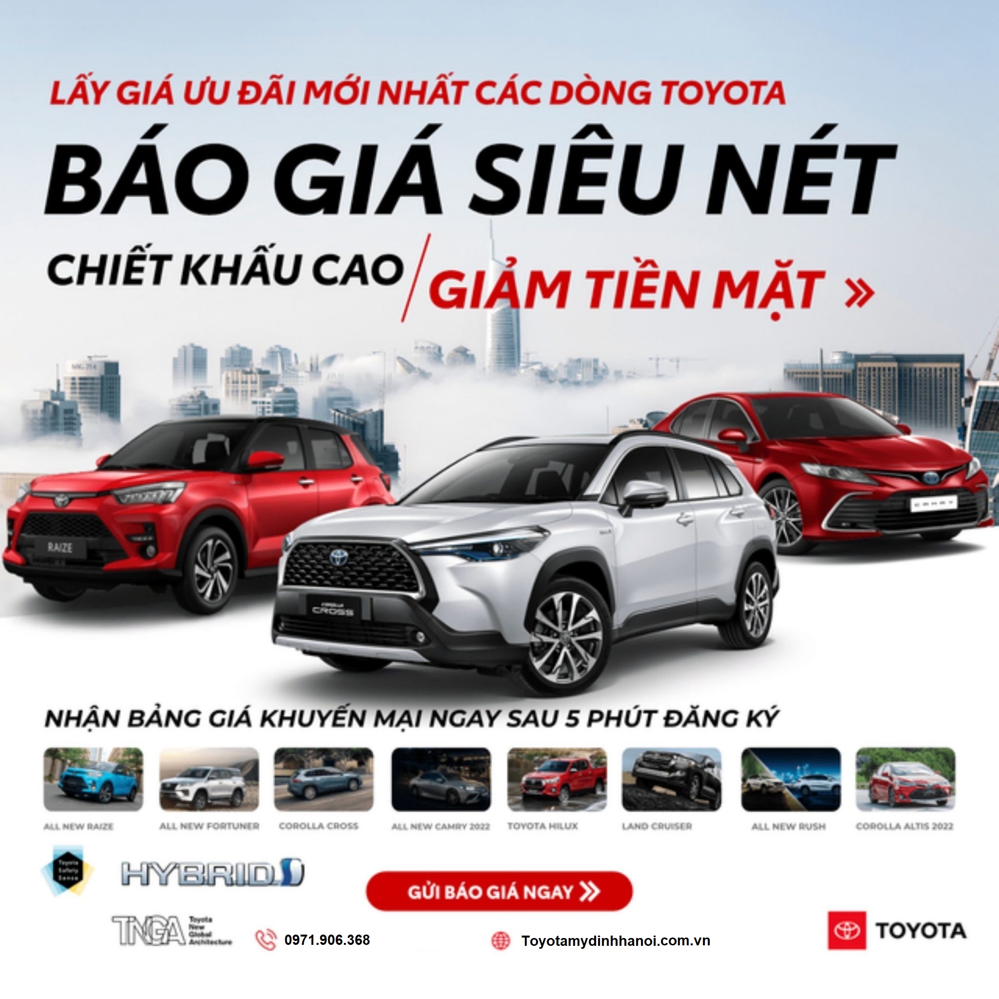 Báo Giá Xe Toyota Tại Toyota Mỹ Đình